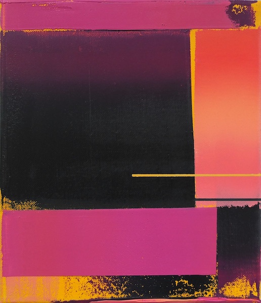 Sebastian Menzke: level 4, 2019, oil on canvas, 35 x 30 cm

